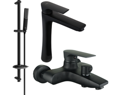 Mexen Axel DB72 set pentru cadă, negru - 73813DB72-70