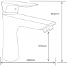 Mexen Axel DB40 set cadă, Neagră - 73813DB40-70