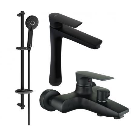 Mexen Axel DB40 set cadă, Neagră - 73813DB40-70