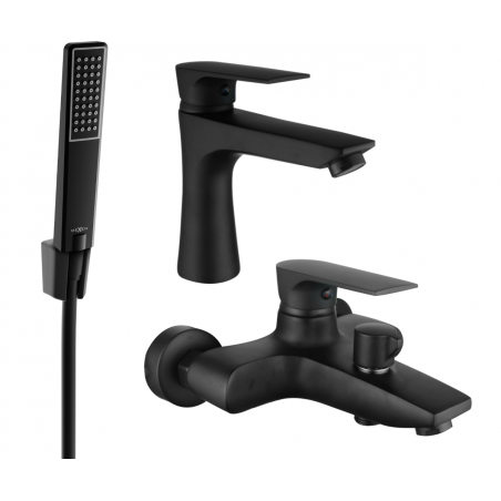 Mexen Axel Set de baie R72, negru - 73803R72-70