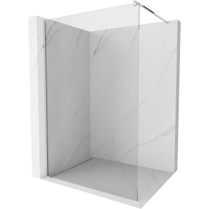 Mexen Kioto zuhanyfal Walk-in 75 x 200 cm, átlátszó 8 mm, króm - 800-075-101-01-00
