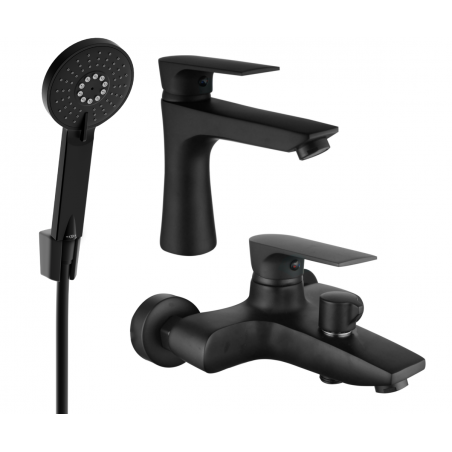 Mexen Axel R40 set cadă, negru - 73803R40-70