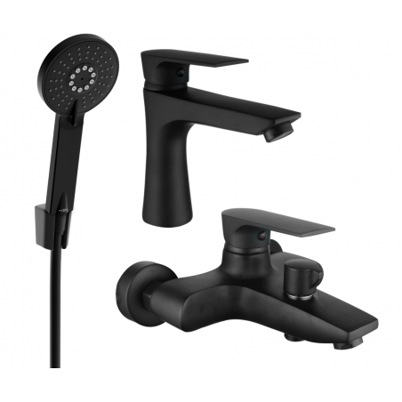 Mexen Axel R40 set pentru cadă, negru - 73803R40-70