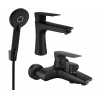 Mexen Axel R40 set pentru cadă, negru - 73803R40-70