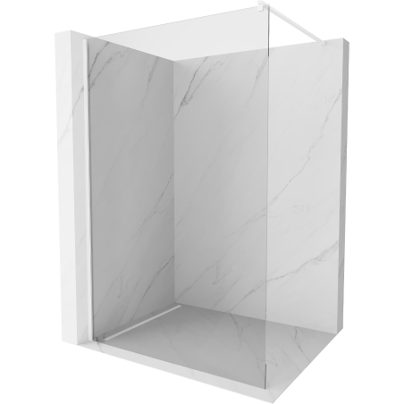 Mexen Kioto Walk-in zuhanyfal 75 x 200 cm, áttetsző 8 mm, fehér - 800-075-101-20-00