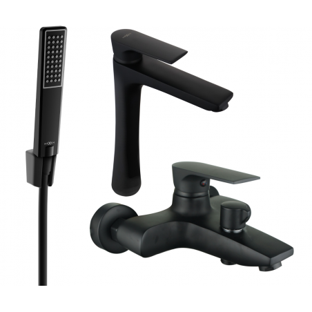Mexen Axel R72 set cadă, Neagră - 73813R72-70