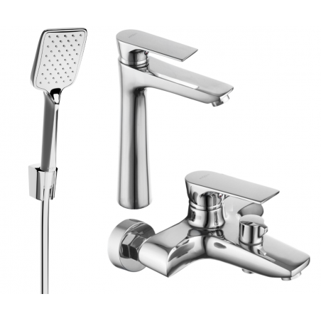 Mexen Axel R62 set de baie, crom - 73813R62-00