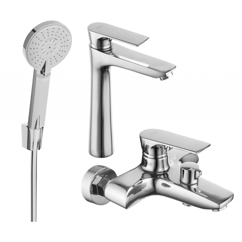 Mexen Axel R40 set cadă, Crom - 73813R40-00