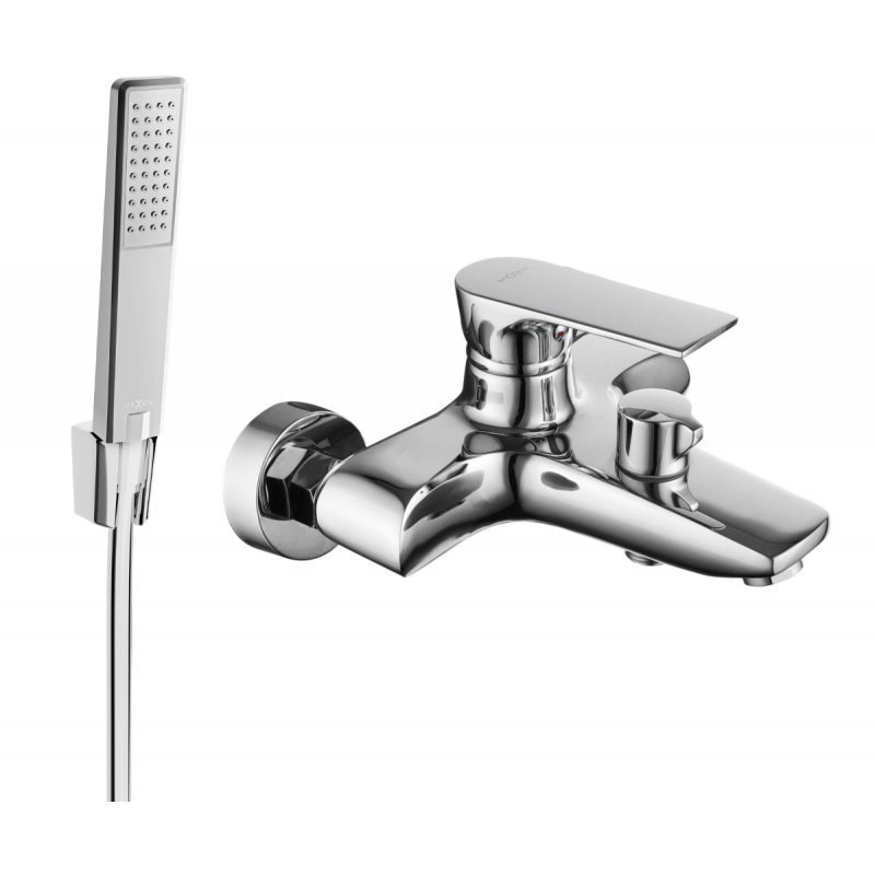 Mexen Axel R72 baterie de cadă cu set de duș, crom - 7383R72-00