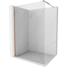 Mexen Kioto Walk-in zuhanyfal 95 x 200 cm, áttetsző 8 mm, rózsaarany - 800-095-101-60-00