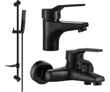 Mexen Caro DF72 set cadă, negru - 746603DF72-70