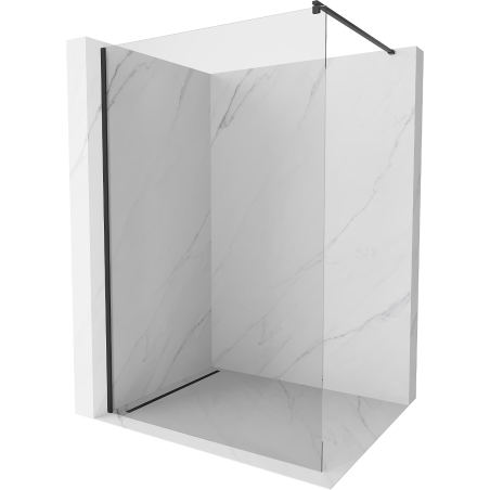 Mexen Kioto zuhanyfal Walk-in 55 x 200 cm, átlátszó 8 mm, fekete - 800-055-101-70-00