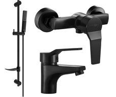 Mexen Caro DF72 set de duș, negru - 746604DF72-70