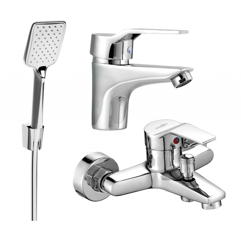 Mexen Caro R62 set de baie, crom - 746603R62-00