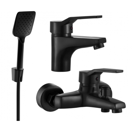 Mexen Caro R62 set pentru cadă, negru - 746603R62-70