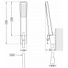 Mexen Caro R72 set cadă, Crom - 746603R72-00