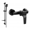 Mexen Caro Baterie de duș DF62 cu set de duș, neagră - 74664DF62-70
