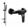 Mexen Caro DF72 baterie de dus cu set de duș, Neagră - 74664DF72-70