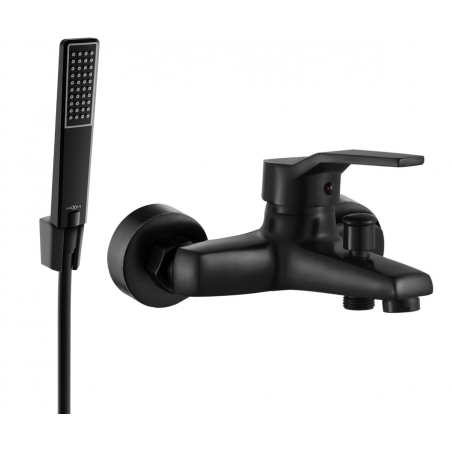 Mexen Caro R72 baterie de baie cu set de duș, negru - 74663R72-70