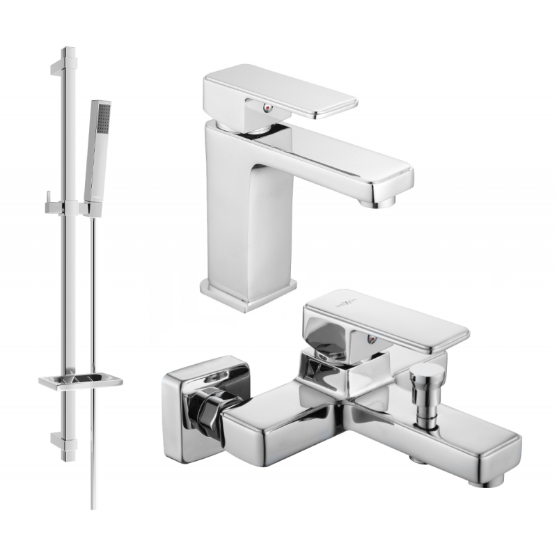 Mexen Cetus DQ77 set pentru cadă, crom - 744303DQ77-00