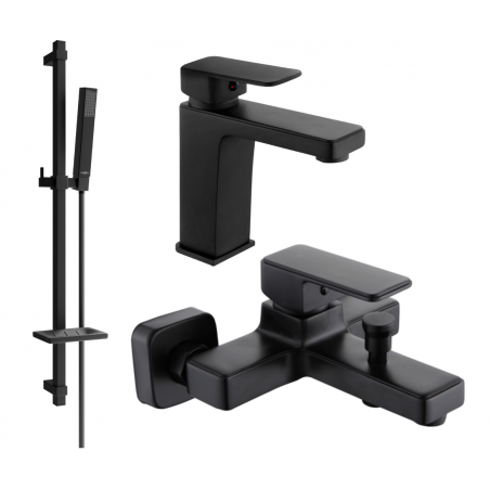 Mexen Cetus Set cadă DQ77, negru - 744303DQ77-70