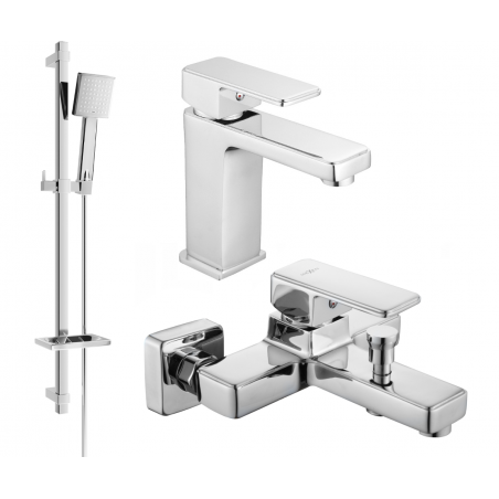 Mexen Cetus DQ45 set de baie, crom - 744303DQ45-00