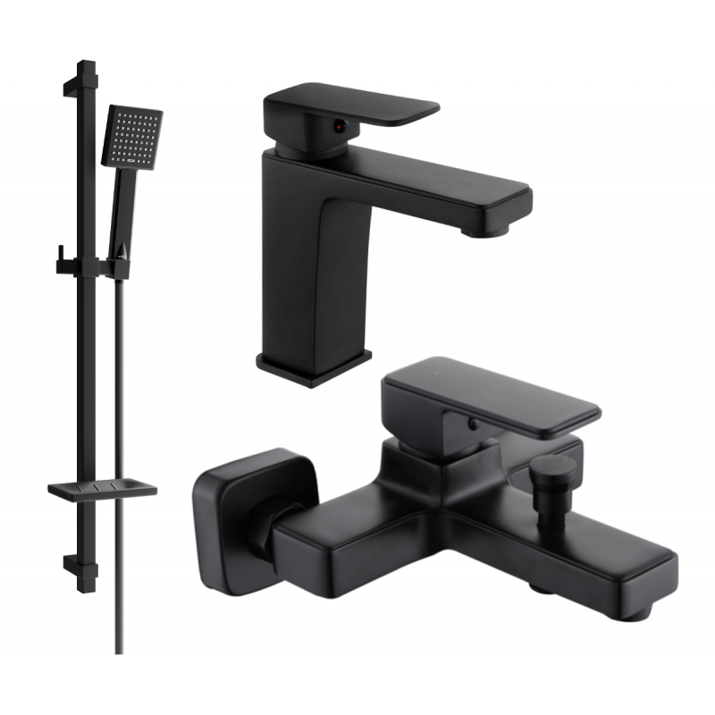 Mexen Cetus DQ45 set de cadă, negru - 744303DQ45-70