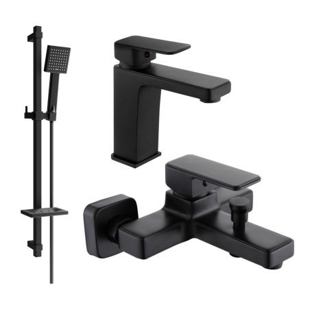 Mexen Cetus DQ45 set pentru cadă, negru - 744303DQ45-70