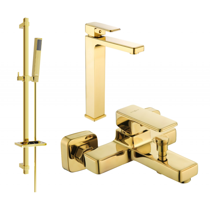 Mexen Cetus Set de baie DQ77, auriu - 744313DQ77-50