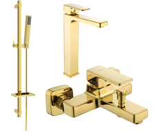 Mexen Cetus DQ77 kádkészlet, arany - 744313DQ77-50