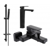 Mexen Cetus Set de baie DQ77, negru - 744313DQ77-70