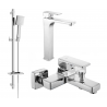 Set de cadă Mexen Cetus DQ45, crom - 744313DQ45-00