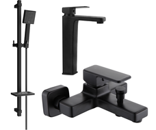 Mexen Cetus DQ45 set de baie, negru - 744313DQ45-70