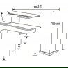 Mexen Cetus R45 set cadă, Crom - 744303R45-00