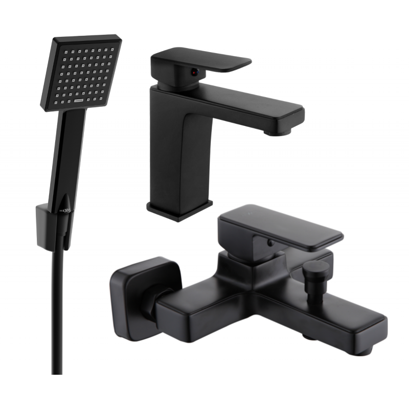 Mexen Cetus R45 set de baie, negru - 744303R45-70