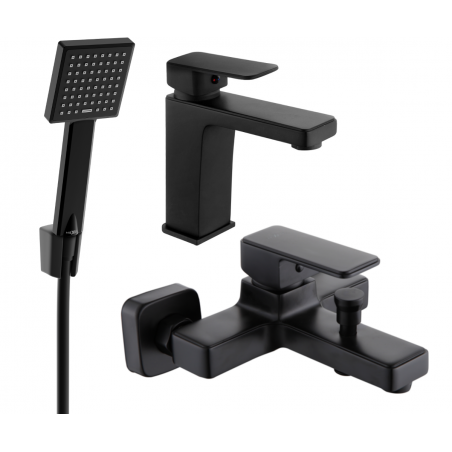 Mexen Cetus R45 set de baie, negru - 744303R45-70