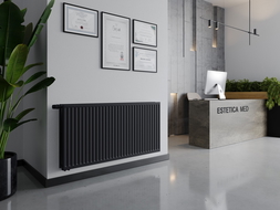 Radiator plăcata Mexen CVH20 Hygiene 600 x 2000 mm, conectare la bază, 2198 W, antracit - W620H-060-200-66