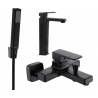 Set cadă Mexen Cetus R77, negru - 744313R77-70