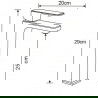 Mexen Cetus R45 set cadă, Crom - 744313R45-00