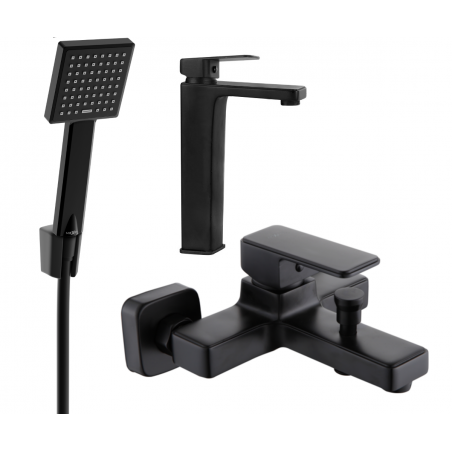 Mexen Cetus R45 set cadă, negru - 744313R45-70