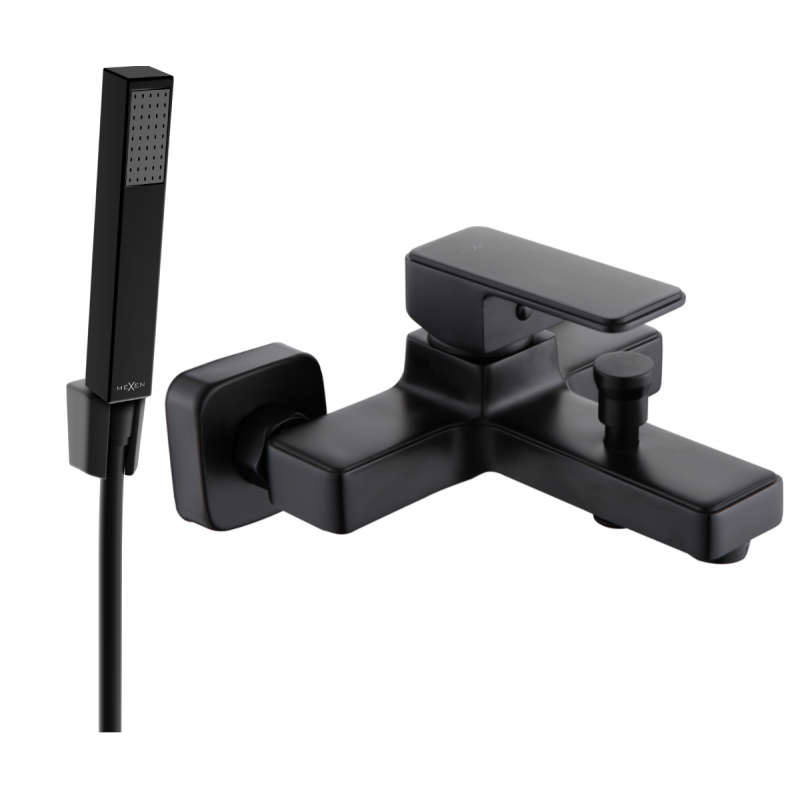 Mexen Cetus R77 baterie de baie cu set de duș, negru - 74433R77-70