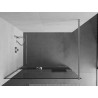 Mexen Kioto+ walk-in zuhanyfal polccal 125 x 200 cm, átlátszó, króm - 800-125-121-01-00