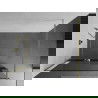 Mexen Kioto+ perete de duș cu suport Walk-in 95 x 200 cm, transparent, aurit - 800-095-121-50-00