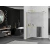 Mexen Kioto+ panou de duș cu suport Walk-in 115 x 200 cm, transparent, aurie - 800-115-121-50-00