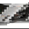 Mexen Kioto+ perete de duș cu suport Walk-in 85 x 200 cm, transparent, aur roz - 800-085-121-60-00