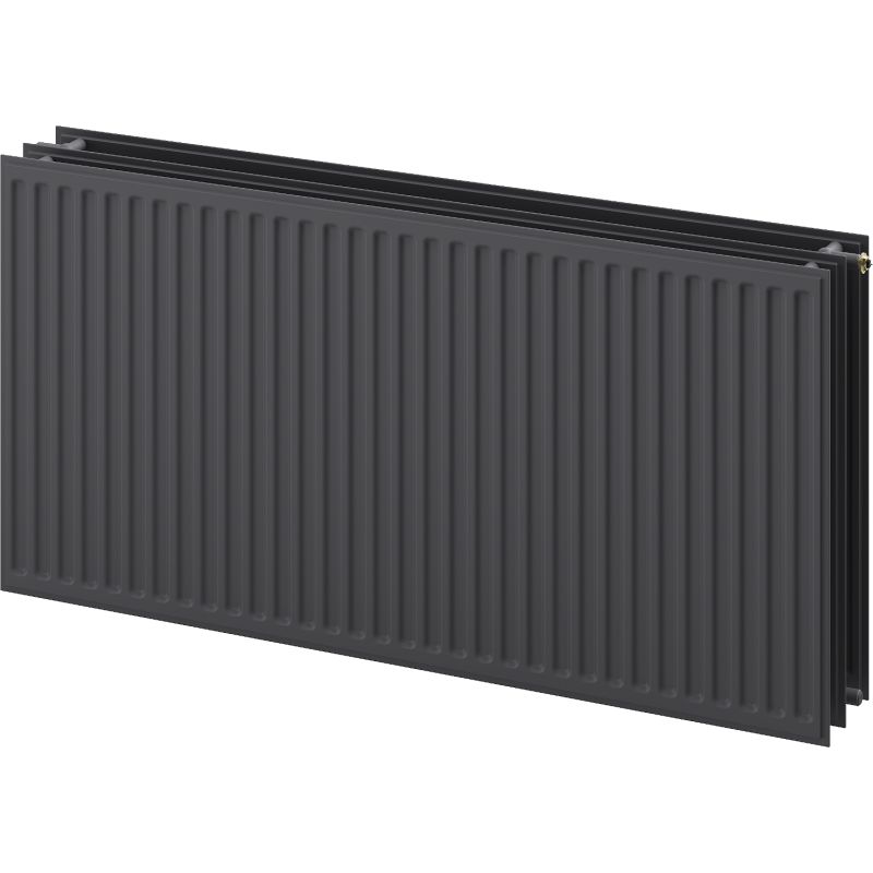 Mexen CVH30 Higiéniai fűtőtest 300 x 3000 mm, alsó csatlakozás, 2617 W, antracit - W630H-030-300-66