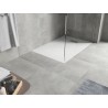 Mexen Hugo téglalap alakú SMC zuhanytálca 90 x 70 cm, fehér, inox takaróelem - 42107090-X