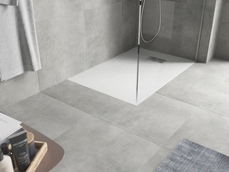 Mexen Hugo téglalap alakú SMC zuhanytálca 130 x 70 cm, fehér, inox burkolat - 42107013-X