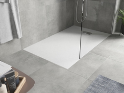 Mexen Hugo SMC téglalap alakú zuhanytálca 140 x 70 cm, fehér, inox takarólap - 42107014-X