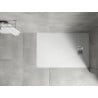 Mexen Hugo téglatest alakú zuhanytálca SMC 100 x 80 cm, fehér, inox fedél - 42108010-X